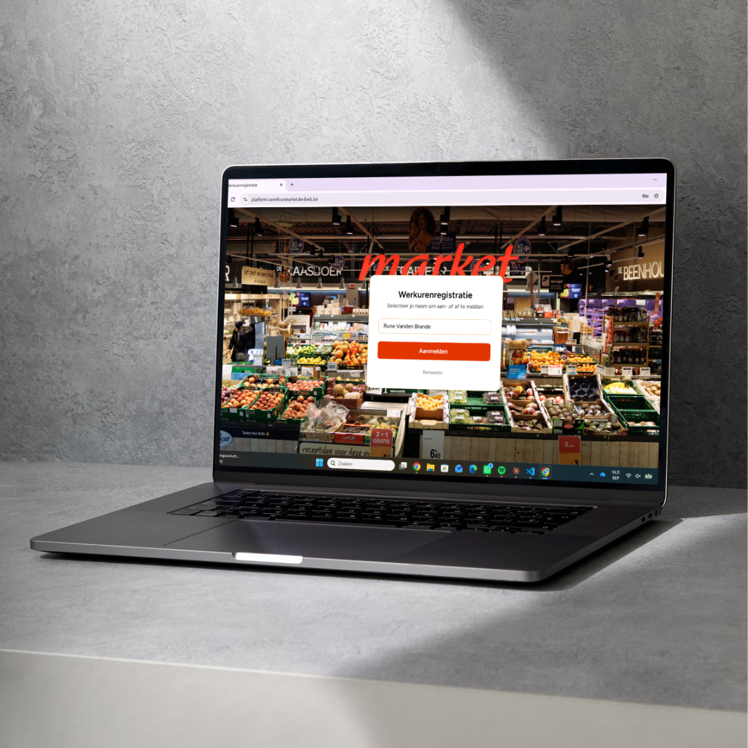 Urenregistratieplatform medewerkers weergave – Carrefour Market Den Bels