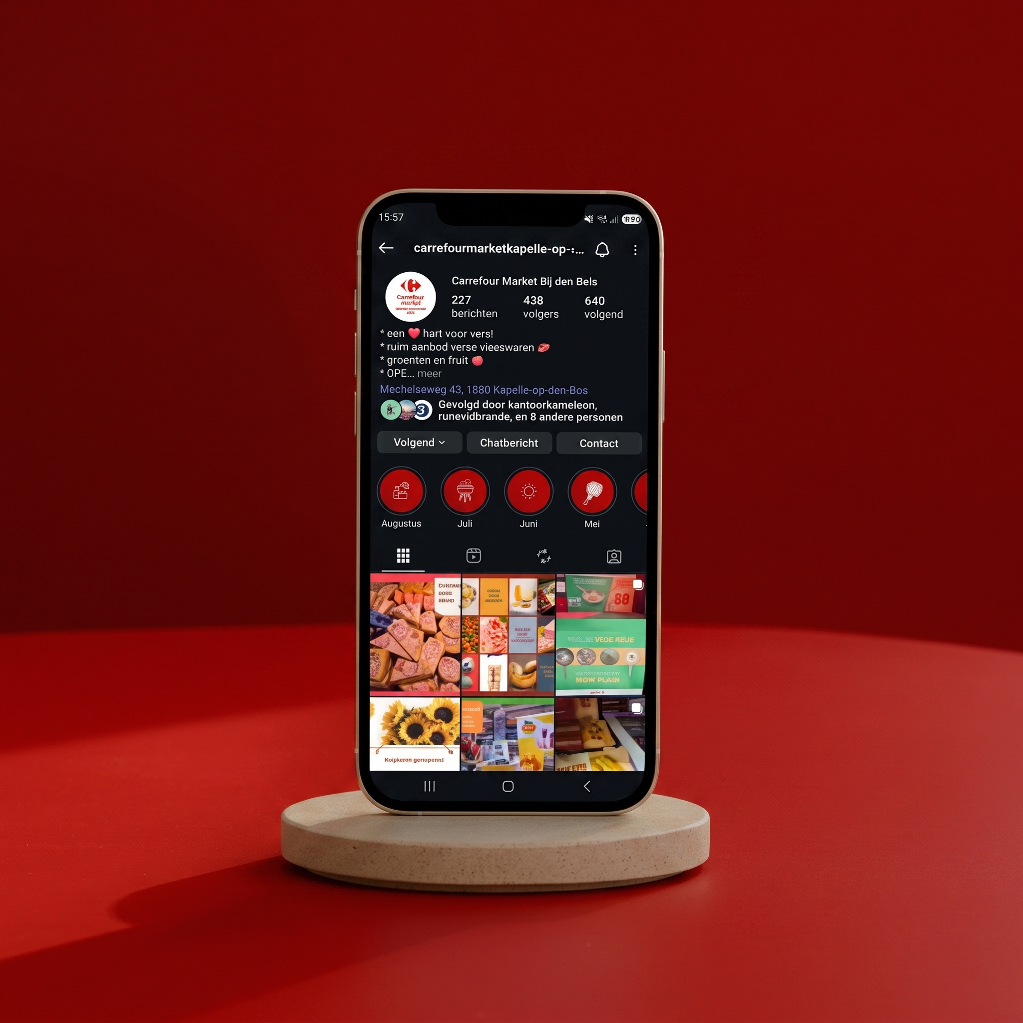 Sociale media campagnes en content voor Carrefour Market Den Bels