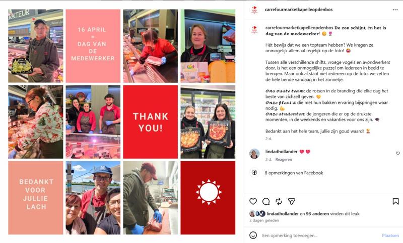 Carrefour Market Den Bels sociale media – Kantoor Kameleon