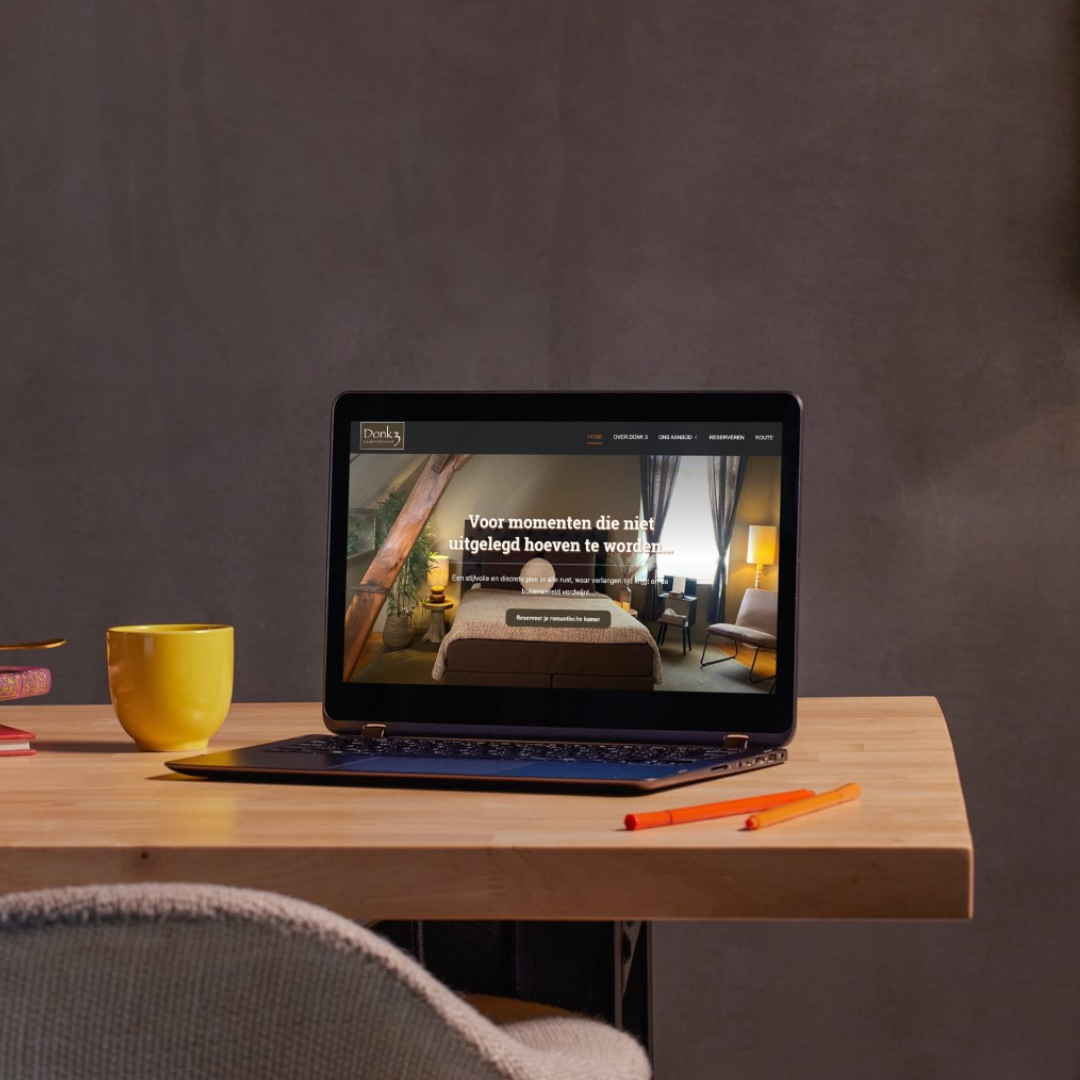 Donk 3 website mockup - Kantoor Kameleon