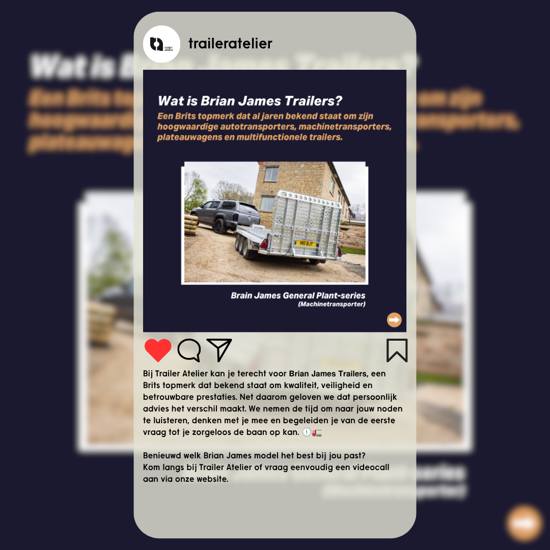 Sociale media carousel Trailer Atelier – slide 2