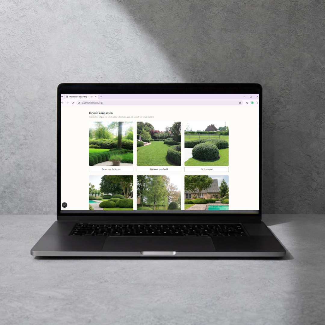 AI Automatisatie platform Tuinen Joos – scherm 3